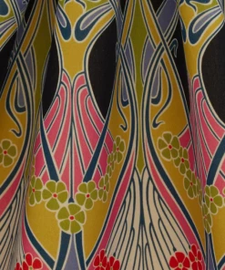 Liberty Fabrics Ianthe Bloom Multi Cotton Velvet, Dark Pewter