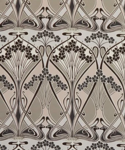 Liberty Fabrics Ianthe Bloom Multi Cotton Velvet, Dark Pewter