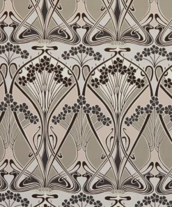 Liberty Fabrics New Ianthe Bloom Stencil Chiltern Linen, Pewter