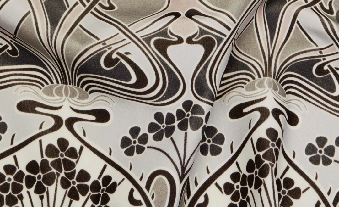 Liberty Fabrics Ianthe Bloom Multi Cotton Velvet, Lichen New 12 Liberty Fabrics Ianthe Bloom Multi Cotton Velvet, Lichen New