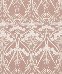 Liberty Fabrics New Ianthe Bloom Stencil Chiltern Linen, Lapis