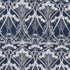 Liberty Fabrics New Ianthe Bloom Stencil Chiltern Linen, Pewter