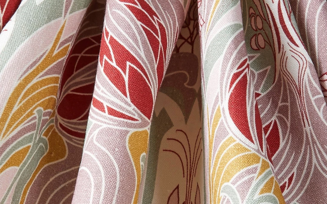 Liberty Fabrics Katherine Nouveau Emberton Linen, Jade New 13 Liberty Fabrics Katherine Nouveau Emberton Linen, Jade New