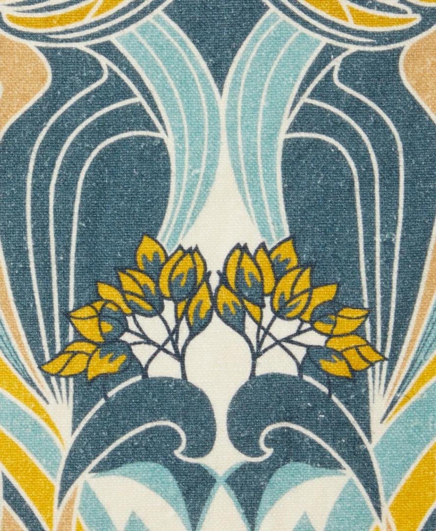 Liberty Fabrics Katherine Nouveau Emberton Linen, Jade New 15 Liberty Fabrics Katherine Nouveau Emberton Linen, Jade New