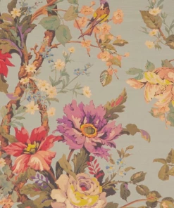 Liberty Fabrics New Lady Kristina Rose Vintage Velvet, Lichen