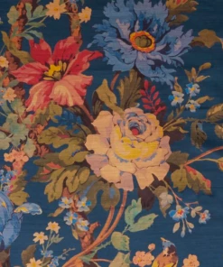 Liberty Fabrics Lady Kristina Rose Vintage Velvet, Lapis New