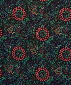 Liberty Fabrics New Marquess Garden Cotton Velvet, Jade