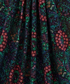 Liberty Fabrics New Marquess Garden Cotton Velvet, Jade