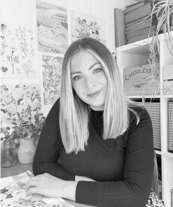 Candice Gray A3 Acid Floral Print