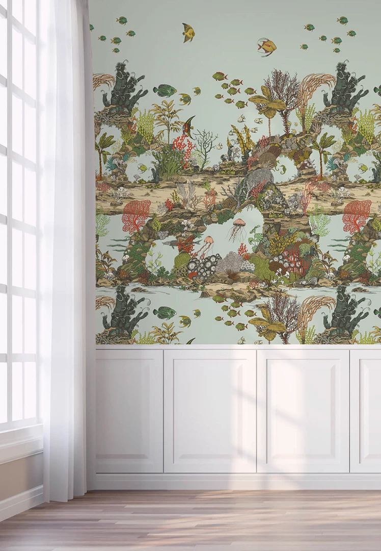 Josephine Munsey Underwater Jungle Wallpaper In Graphite 13 Josephine Munsey Underwater Jungle Wallpaper In Graphite