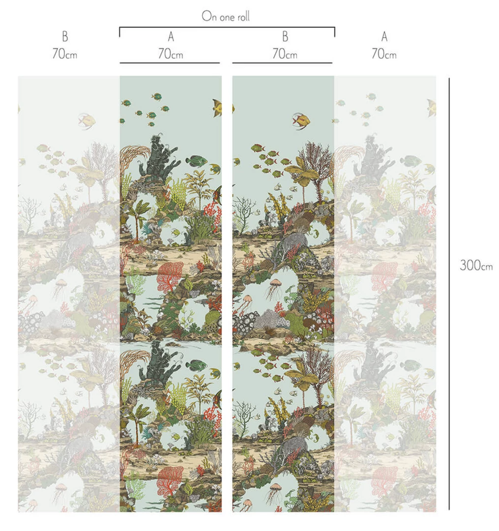 Josephine Munsey Underwater Jungle Wallpaper In Graphite 14 Josephine Munsey Underwater Jungle Wallpaper In Graphite