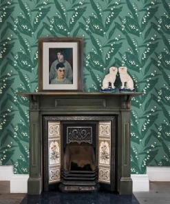 Annika Reed Studio Lily Of The Valley Wallpaper, Valley Green