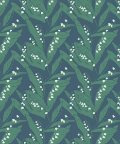 Annika Reed Studio Lily Of The Valley Wallpaper, Valley Green