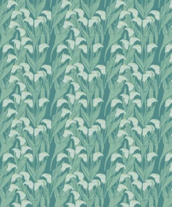 Annika Reed Studio Calla Lily Wallpaper, Blooming Green
