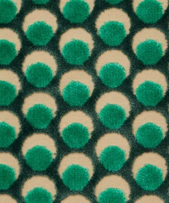 Liberty Fabrics Ottoman Spot Cut Velvet Fabric In Lichen