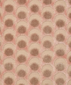 Liberty Fabrics Ottoman Spot Cut Velvet Fabric In Lapis Rose & Thorn