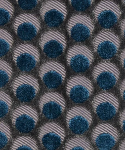 Liberty Fabrics Ottoman Spot Cut Velvet Fabric In Pewter