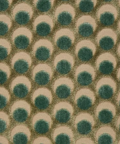 Liberty Fabrics Ottoman Spot Cut Velvet Fabric In Jade Rose & Thorn