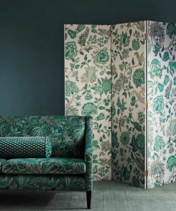 Liberty Fabrics Ottoman Spot Cut Velvet Fabric In Lichen