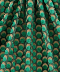 Liberty Fabrics Ottoman Spot Cut Velvet Fabric In Pewter