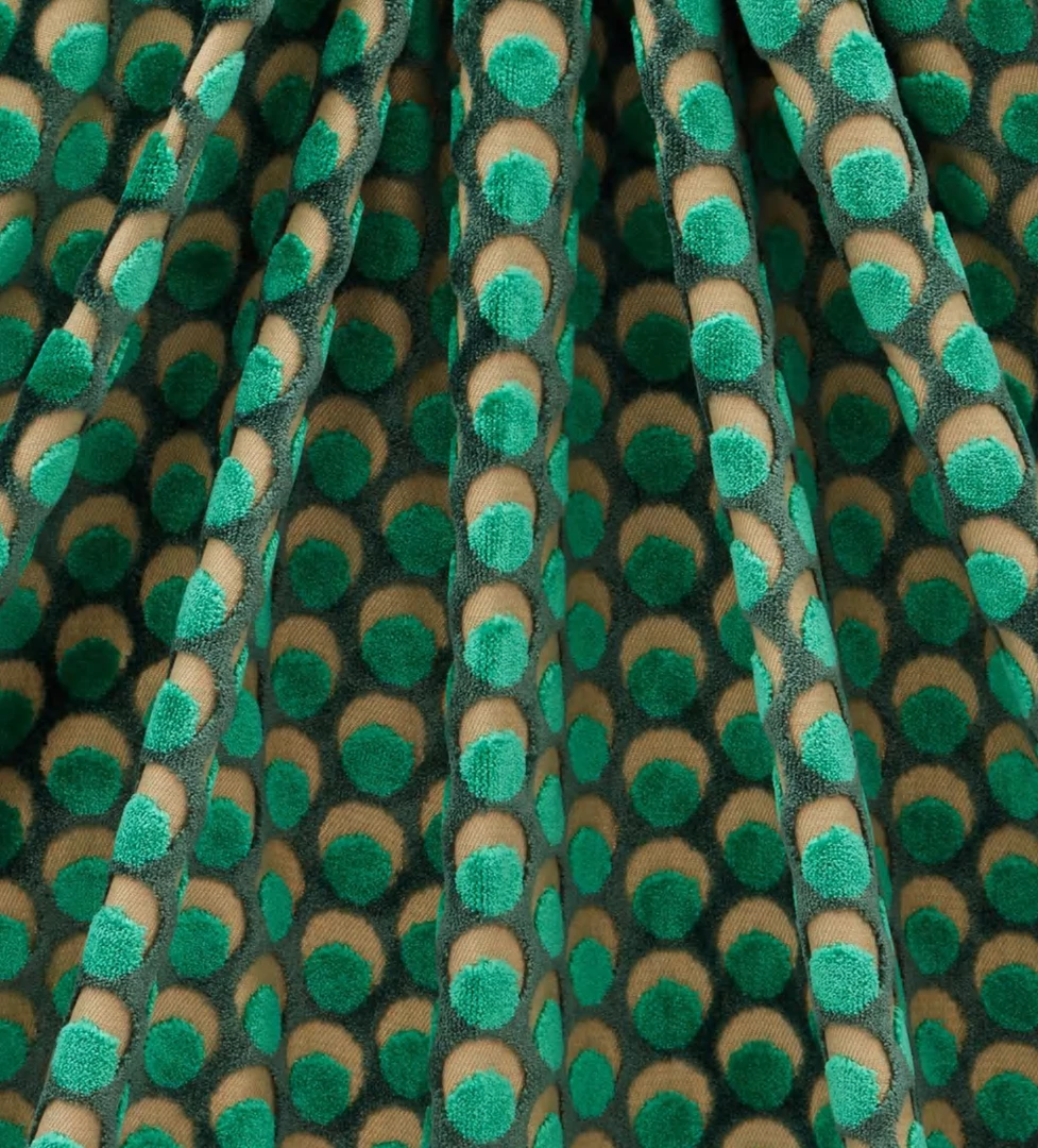 Liberty Fabrics Ottoman Spot Cut Velvet Fabric In Ointment Rose & Thorn 24 Liberty Fabrics Ottoman Spot Cut Velvet Fabric In Ointment Rose & Thorn