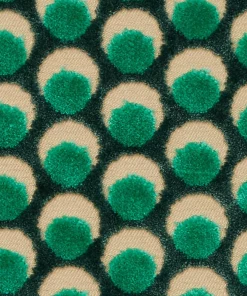 Liberty Fabrics Ottoman Spot Cut Velvet Fabric In Lichen