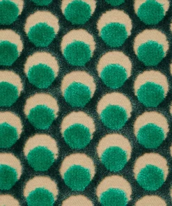 Liberty Fabrics Ottoman Spot Cut Velvet Fabric In Lichen