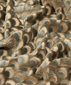 Liberty Fabrics Ottoman Spot Cut Velvet Fabric In Pewter