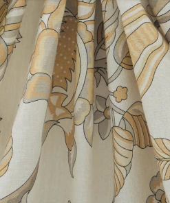 Liberty Fabrics Palampore Trail Landsdowne Linen In Pewter Blue