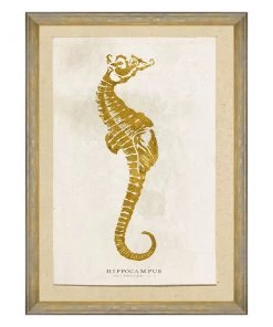 Mind The Gap Sea Life Hippocampus Wall Art Blue Skies Ahead