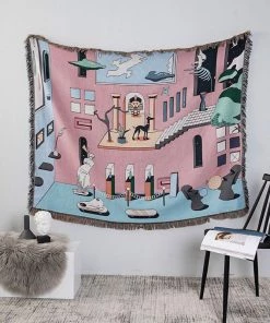 Memphis To Miami Stray Studio Blankets And Throws - Dante