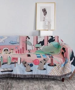 Memphis To Miami Stray Studio Blankets And Throws - Dante