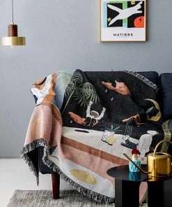 Memphis To Miami Stray Studio Blankets And Throws - Luna 14 Memphis To Miami Stray Studio Blankets And Throws - Luna