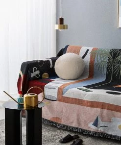 Memphis To Miami Stray Studio Blankets And Throws - Luna 12 Memphis To Miami Stray Studio Blankets And Throws - Luna