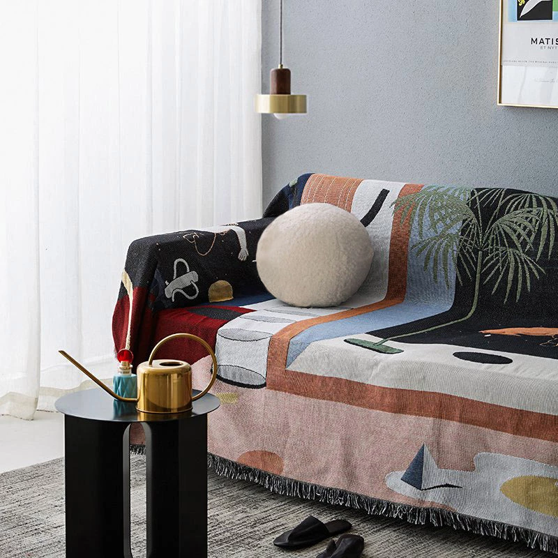 Memphis To Miami Stray Studio Blankets And Throws - Luna 6 Memphis To Miami Stray Studio Blankets And Throws - Luna