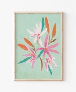 Candice Gray A3 Turquoise Floral Print New