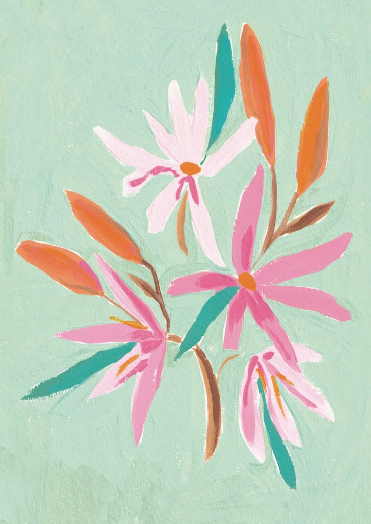 Candice Gray A3 Turquoise Floral Print New 4 Candice Gray A3 Turquoise Floral Print New