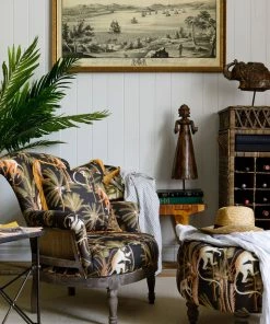 Mind The Gap Barbados Anthracite Linen