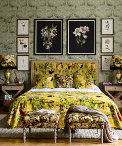 Mind The Gap Velvet Fabrics, Royal Garden Green Les Jardins Royaux