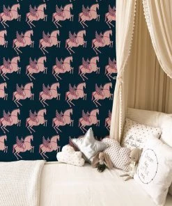 Annika Reed Studio Pegasus Wallpaper - Midnight New