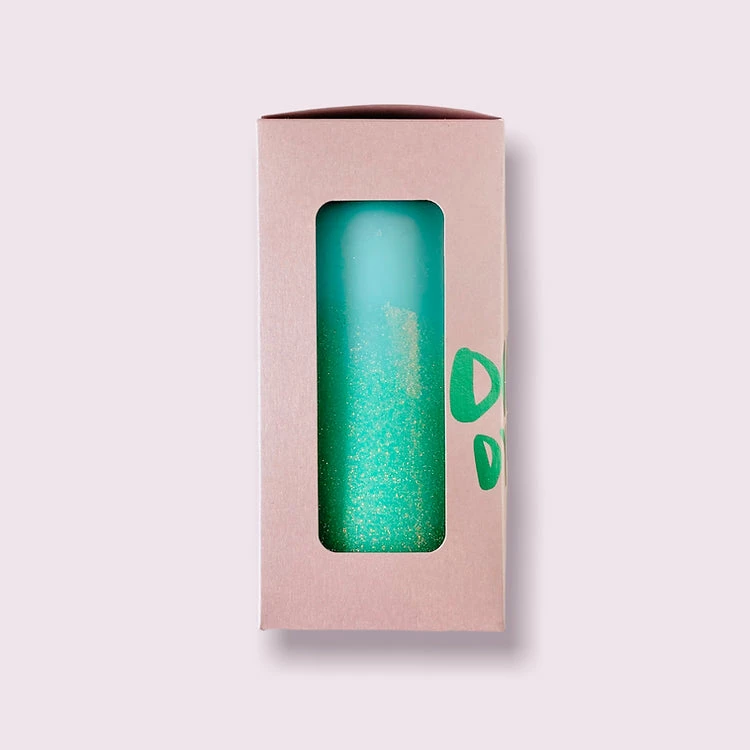 Pink Stories Neon Dip Dye Glitter Pillar Candle - Blue New 5 Pink Stories Neon Dip Dye Glitter Pillar Candle - Blue New