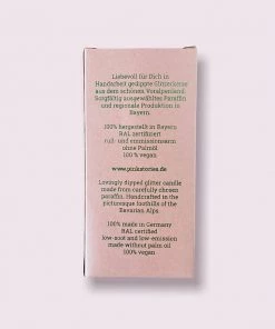 Pink Stories Neon Dip Dye Glitter Pillar Candle - Yellow 10 Pink Stories Neon Dip Dye Glitter Pillar Candle - Yellow