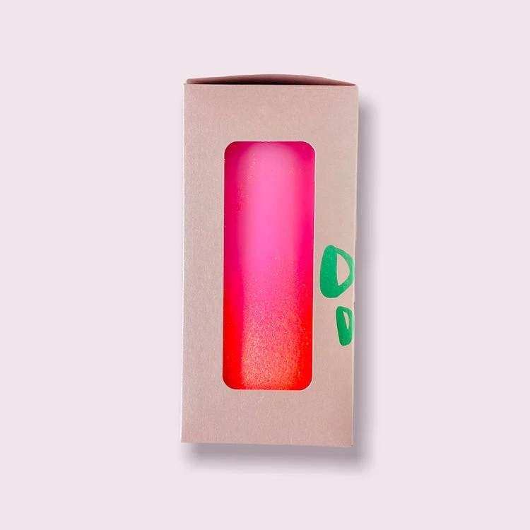 Pink Stories New Neon Dip Dye Glitter Pillar Candle - Pink 6 Pink Stories New Neon Dip Dye Glitter Pillar Candle - Pink