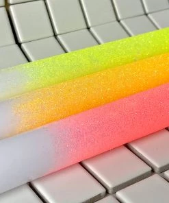 Pink Stories New Dip Dye Glitter Taper Candles Sparkling Party X 3