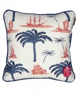 Mind The Gap Aegean Linen Cushion
