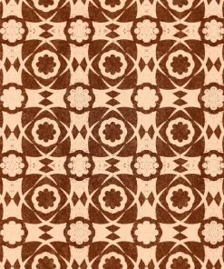 Mind The Gap Aegean Tiles Indigo Wallpaper