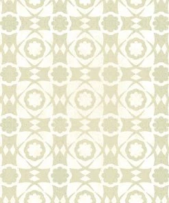 Mind The Gap Blue Skies Ahead Aegean Tiles Ultramarine Green Wallpaper