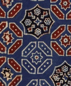 Mind The Gap Ajrak Blue Wallpaper Indigena