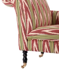 Mind The Gap Anatolia Chaise Lounge Bakhmal Ikat Woven Fabric