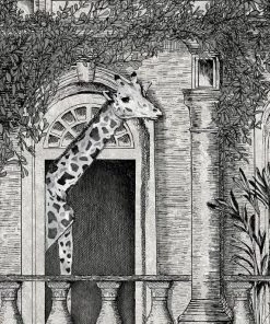 Brand Mckenzie Animal Architecture Wallpaper, Architecture Grey